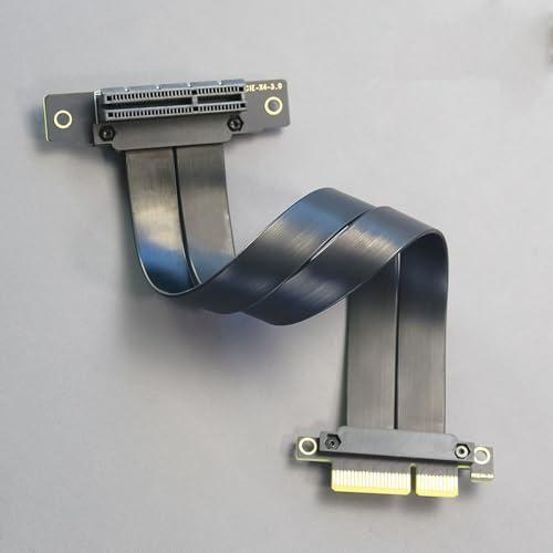 GLOTRENDS 200mm PCIe 3.0 X4 Riser Cable for M.2, WiFi, Firewire, USB, Sound Cards, etc - Thumbnail 7