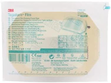 3M Tegaderm Apósito transparente con etiqueta 4" x 4 3/4" (10 x 12 cm) 25 por caja #1626W (25 cajas)