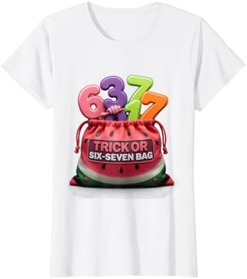Women's Trick Or Six-Seven Bag Funny Italian Brainrot Kids Gaming T-Shirt image 5