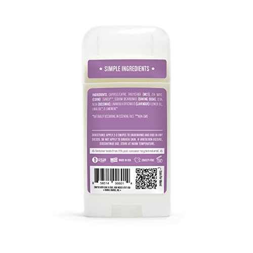 Humble Brands All Natural Aluminum Free Deodorant Stick For Women And Men, Lasts All Day, Safe, And Certified Cruelty Free Bundle With Full And Travel Size, Mountain Lavender #TOP1