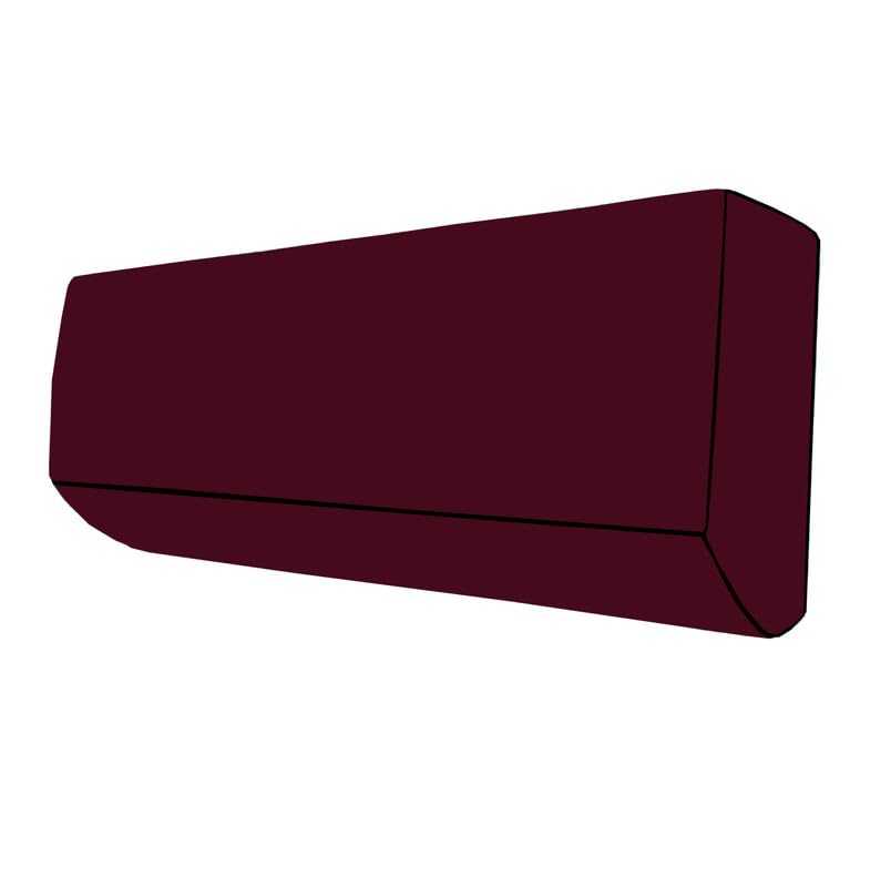 Image of Universal AC Outdoor Cover - Compatible with 1.5 & 2 Ton Split ACs, All-Season Protection (Solid Maroon)