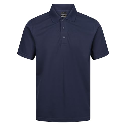 Regatta Professional Mens Pro 65/35 Short Sleeve Polo t Shirt Base Layer Navy