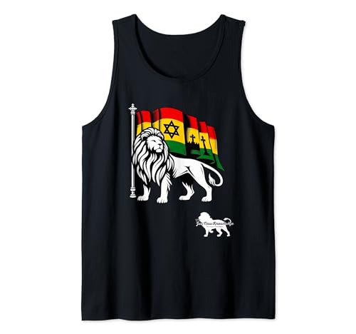 Jah New Knowledge León de Judá - león rasta rastafari Camiseta sin Mangas