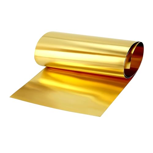 Rouleau de feuille de cuivre laiton 0.2 mm plaque métallique pour bijoux et travaux manuels