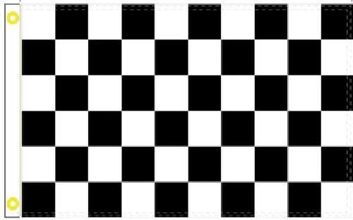 COLL7AWS 3X5 BLACK AND WHITE CHECKERED NASCAR RACING 5X3 FLAG