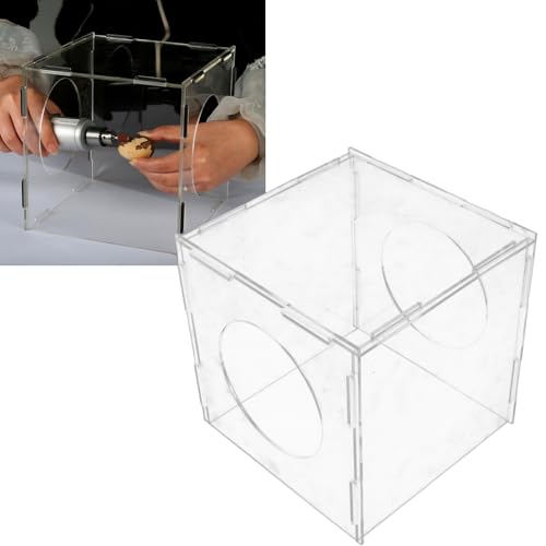 Changor Dust Box, Transparent Acrylic Enclosed Router Work Box Prevention of Dust Scattering - Image 4