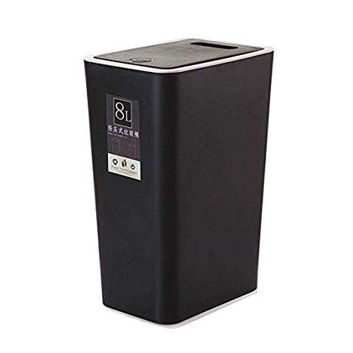 Poubelle rectangulaire avec couvercle anti-odeur pour petits espaces de maison