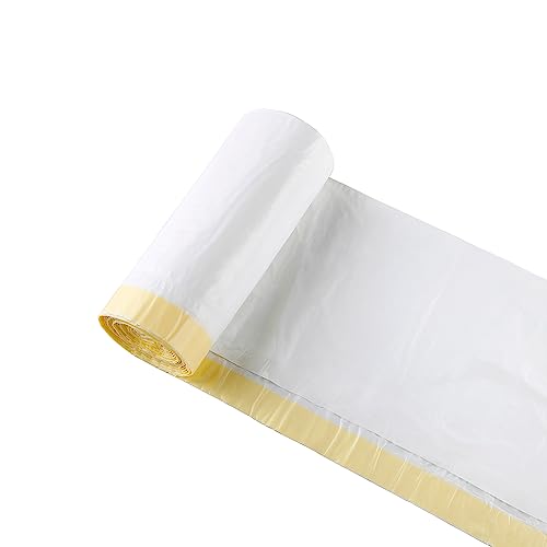 blkk Bin Bags Heavy Duty Bin Liners 70L Swing Bin Liners Strong Pedal Drawstring Bin Bags with Tie Handle Unscented (1 Rolls, 20 Counts in All)