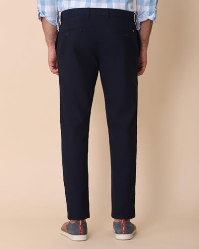 Image of Blackberrys Men's Cotton Blend Slim Casual Trousers