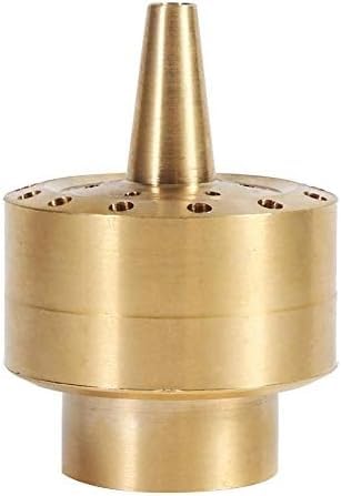 THE WHITE SHOP Fountain Nozzle Heads, Brass Column Multi Direction Jet Pond Fountain Water Spray Sprinkler Head Garden Outdoor Decorations Accessories (Material : 12MM)
