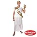 Beistle Toga Set, One Size Fits Most White/Gold 16.8 x 8.8 x 0.8 inches