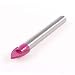 New Lon0167 Carbide Tip Featured Fuchsia 12mm Cutting reliable efficacy Diameter Tile Marble Glass Drill Bit(id:f83 ab 45 101)