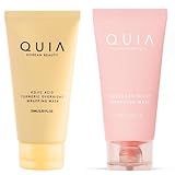 QUIA Collagen + Turmeric Overnight Wrapping Mask Duo – Firming and Hydrating Peel-Off Set for Elasticity, and Glow – Korean Skincare 2 x 75ml