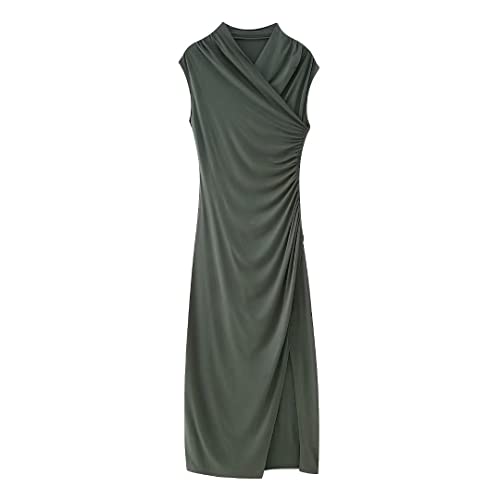 Robe d'été tricot élastique stretch et respirante taille L gris foncé