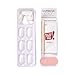 KISS imPRESS No Glue Mani Press On Nails, , 'Frosting', White, Short Size, Squoval Shape, Includes 30 Nails, Prep Pad, Instructions Sheet, 1 Manicure Stick, 1 Mini File