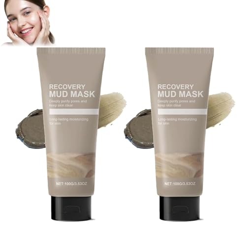 Mascarilla de barro de recuperación,mascarilla de barro de alivio,mascarilla de barro de recuperación para lavar,mascarillas de barro coreanas para el rostro,limpiador profundo hidratante y humectante