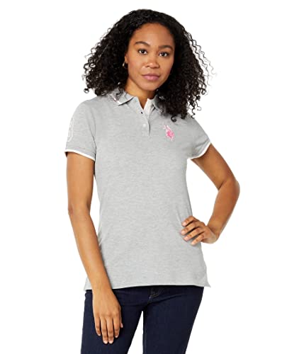 U.S. POLO ASSN. Multi-Tonal Medium Pony Pique Polo Shirt Heather
