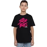Photo Gallery k-pop demon hunters saja boys pink logo t shirt, black, 12-13 jahre unisex kids Photo Gallery k-pop demon hunters saja boys pink logo t shirt, black, 12-13 jahre unisex kids