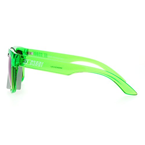 Image of Kush Mens Neon Pop Horn Rim Sport Horned Sunglasses