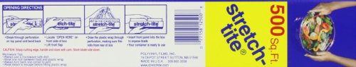 Stretch-Tite Plastic Food Wrap, 500 Sq. Ft., 516.12-Ft. X 11.5/8-Inch Rolls (Pack Of 4) #TOP3