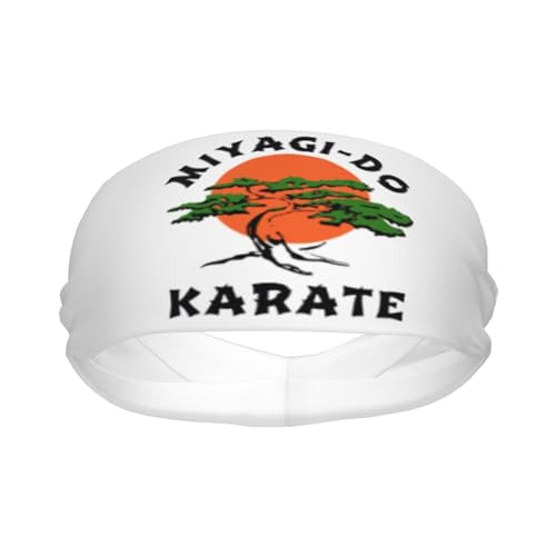 Headbands Miyagi Do Katate Sport Sweatband Moisture Wicking Head Bands Adult Unisex Hairband