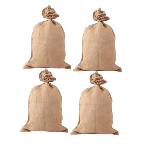 BESTonZON 4er Jutesäcke Set - Kartoffelsäcke