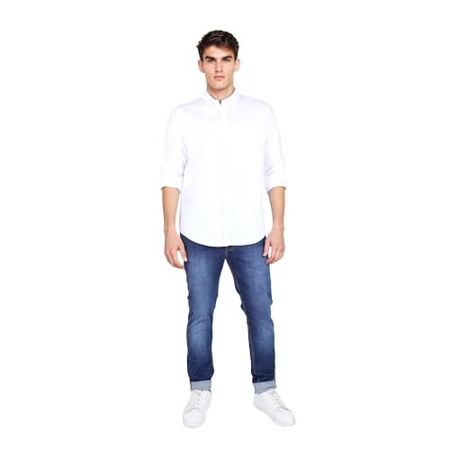 Image of Lee Men Solid White Regular Fit Shirt