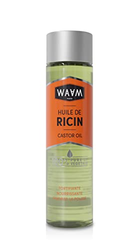 WAAM Cosmetics - Huile végétale de Ricin- 100% pure et naturelle - Première pression à froid - Pousse des cheveux, ongles, cils - 100ml Cover
