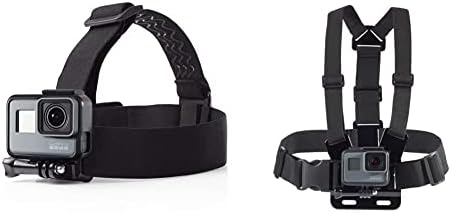 Amazon Basics Head Strap Camera Mount for GoPro & Chest Mount Harness for GoPro cameras