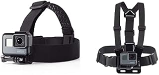 Amazon Basics Head Strap Camera Mount for GoPro & Chest Mount Harness for GoPro cameras