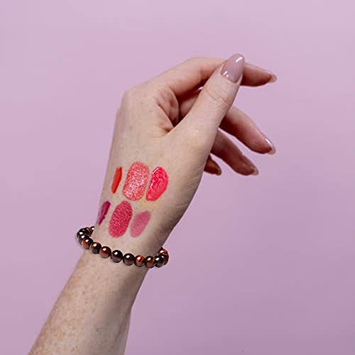 Wainis 10 Pcs 8Mm Gemstones Beaded Bracelets For Men Women Lava Stone Essential Oil Diffuser Healing Stretch Round Bead Crystal Semi-Precious Bracelets Unisex #TOP4