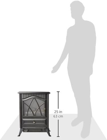 Dimensions of HOMEBASIX ND-18D2S Electric Heater Fireplace