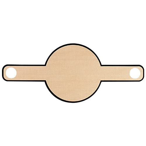 Silikon-Backmatte für Dutch Oven Brot, umweltfreundlich, Teigtropfen / Teig, Brotschlinge zum Backen, lange Griffe für sanfteres, sicheres und einfacheres Umfüllen des Teiges (braun) Cover