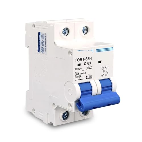 Mini disjoncteur électrique 2P AC boîtier modulaire courbe C 3A