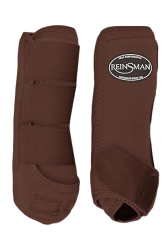 Tack Shack of Ocala Reinsman Sport Boot Pair Size Medium in Red, Navy, Brown, Grey or Black Checkered (Brown)