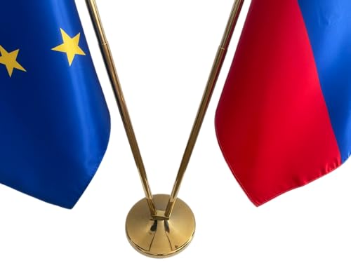 Drapeau Slovaquie et UE : ensemble complet de drapeaux protocolaires - 4