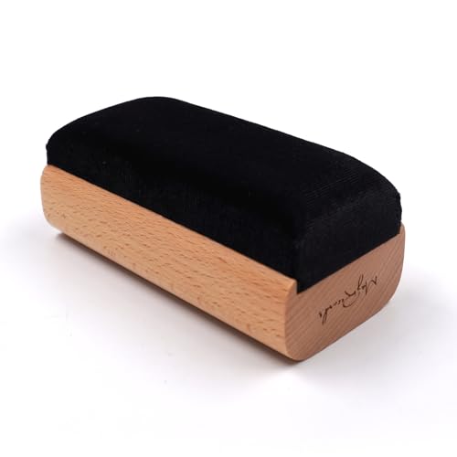 Spazzola per la pulizia dei dischi in vinile, morbida, antistatica, in velluto, rimuove la polvere dai tuoi LP preferiti