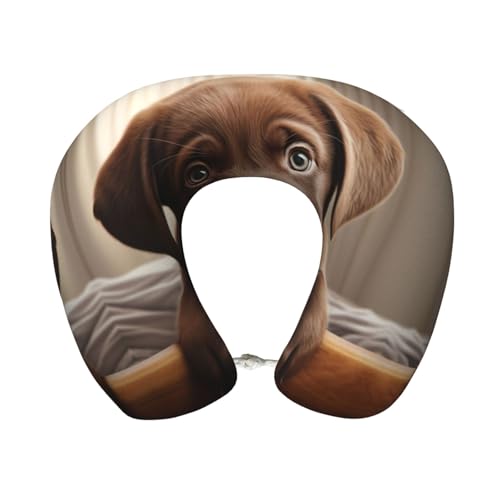Almohada de Viaje de Espuma viscoelástica Negro Cervical miniatura 1