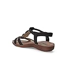 AMARPIES Sandalia esclava cómoda Mujer AMA 17064 Negro - 38, Negro