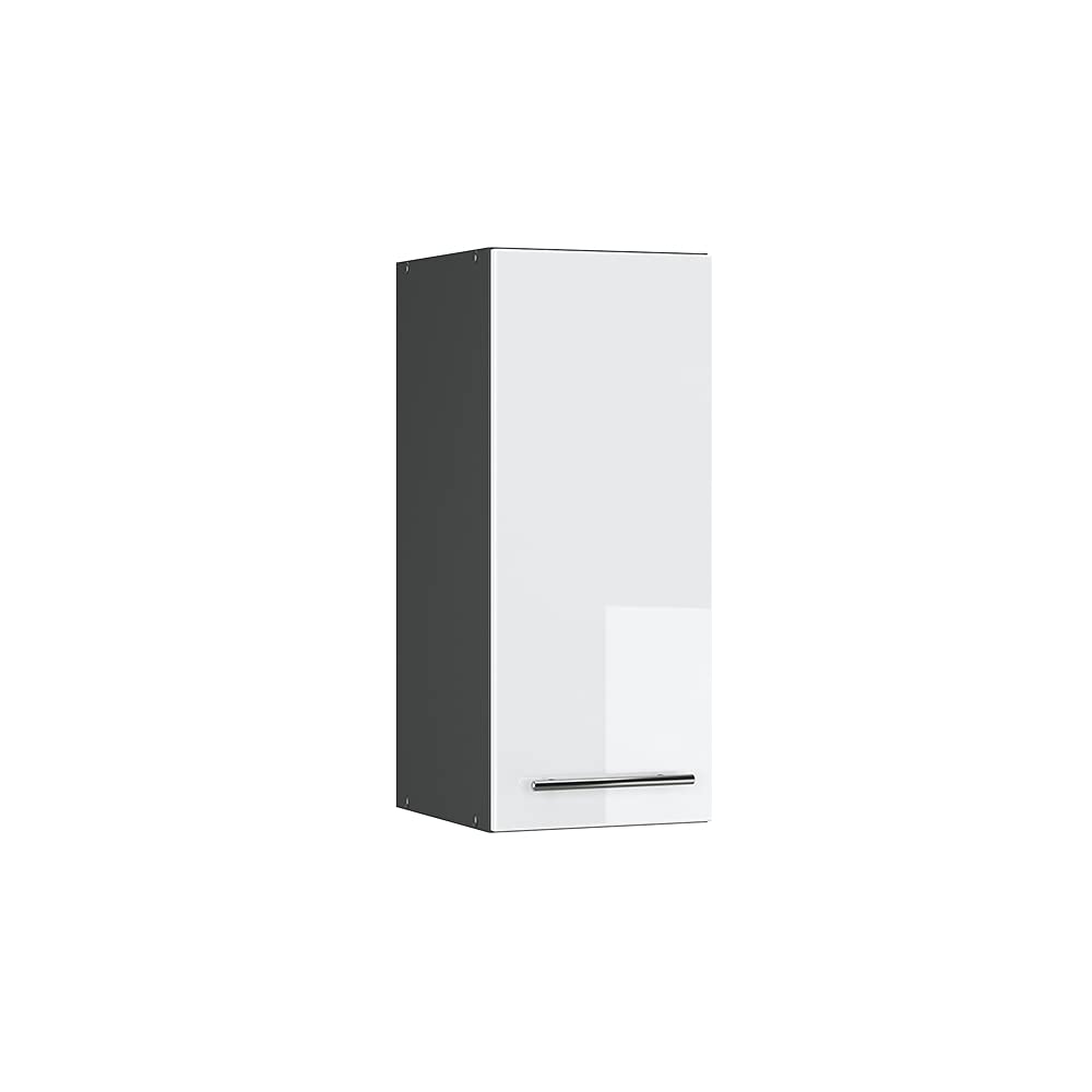 Vicco Wall cabinet Fame-Line, White High Gloss, 30 cm, for combination with other modules from the Fame-Line series — image 1