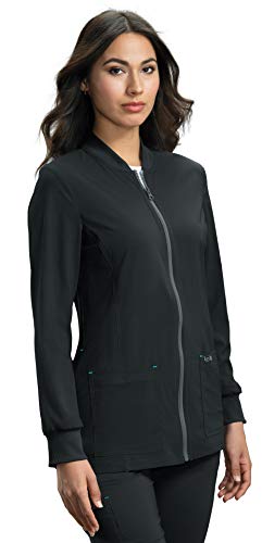 Koi Basics Koi450 Women's Scrub Jacket Black L #TOP7