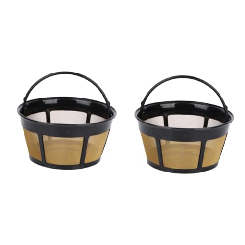 DINHEAROM 2 Piezas Filtro De Café Embudo De Cafe Casero Café Descafeinado Taza De Café Filtro Para Maquina De Cafe Cafetera Helada Taza De Filtros De Café Colador De Café Colador De Té Black