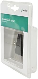 Brush Wallplate Single | Steel