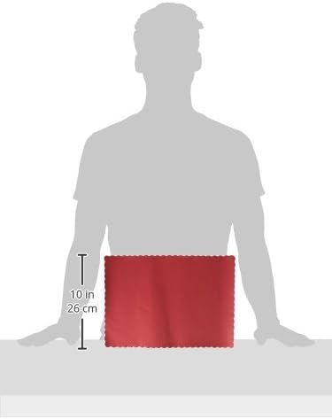 Miniatura 4 de Amscan Manteles individuales de papel para decoración de fiestas, 10 x 14 pulgadas, color rojo manzana