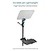 PROAIM Professional Speech Teleprompter with Telescopic Conference Stand & 60/40 Beam Splitter Glass Fits up to 17” Tablets, Laptops & Monitors. for Conferences, News, Film Production. (TP-SPH-01)