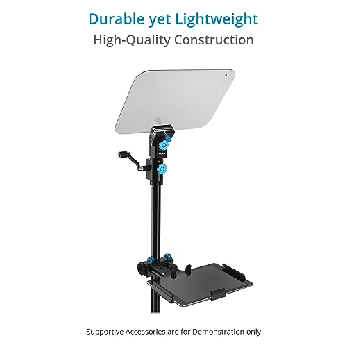 PROAIM Professional Speech Teleprompter with Telescopic Conference Stand & 60/40 Beam Splitter Glass Fits up to 17” Tablets, Laptops & Monitors. for Conferences, News, Film Production. (TP-SPH-01) by PROAIM - Image 8