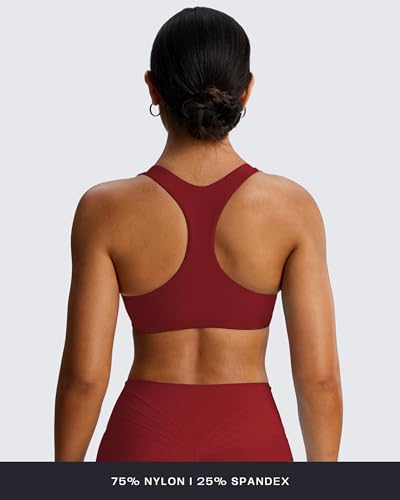 Image of Aoxjox Define Sculpt Racerback Sports Bra | women's workout fitness yoga crop tank, breathable fabric, 4-way stretch, moisture-wicking, gym essential