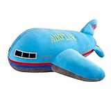 Xshelley 15.7inch Airplane Plush Toys Airplane Plush Stuffed Pillow Model Toy,Gifts Birthday for Kids (Blue)