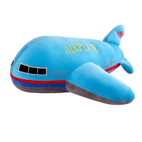 Xshelley 15.7inch Airplane Plush Toys Airplane Plush Stuffed Pillow Model Toy,Gifts Birthday for Kids (Blue)