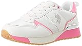  US Polo Association Tabitha4 Fluo, Zapatillas de Gimnasia Mujer, Multicolor (Whi/Fux 057), 36 EU